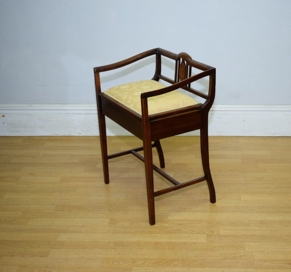 Edwardian Inlaid Piano Stool View XVII