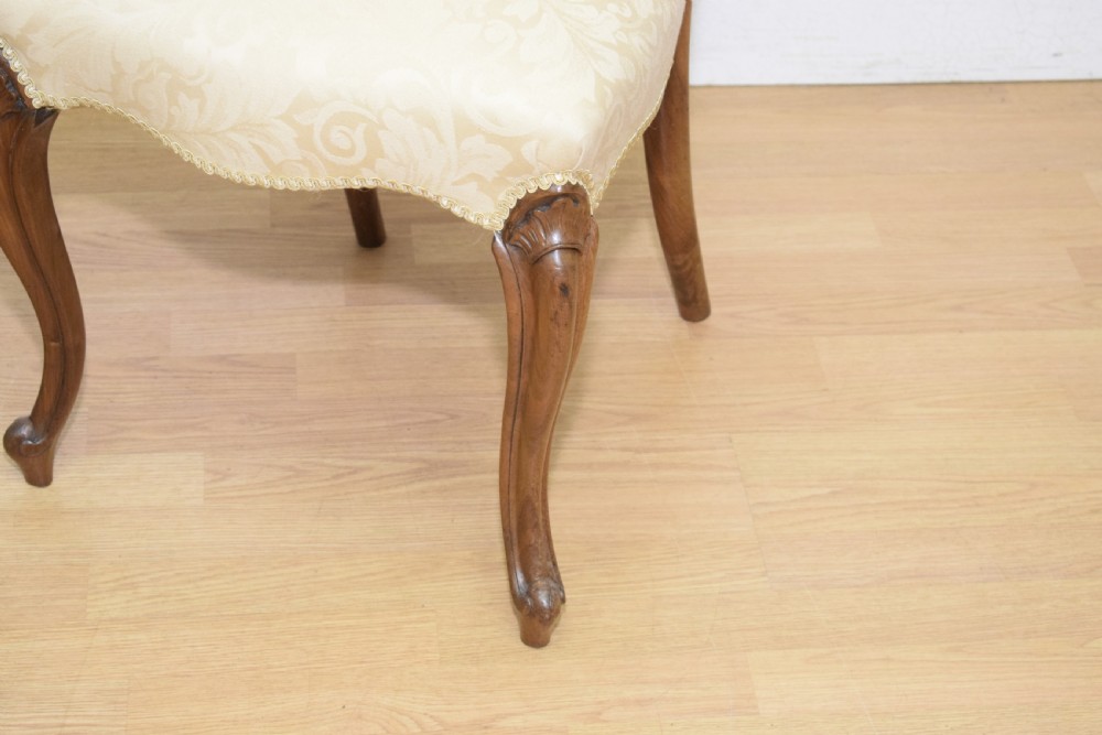 Antique Set of 6 Victorian Walnut Dining Chairs View XIV