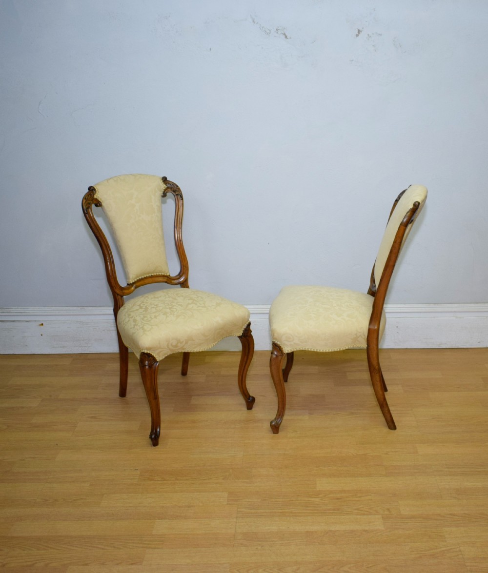 Antique Set of 6 Victorian Walnut Dining Chairs View XVI