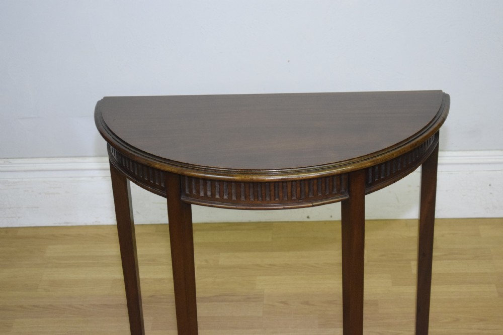 Edwardian Demi-Lune Table View V