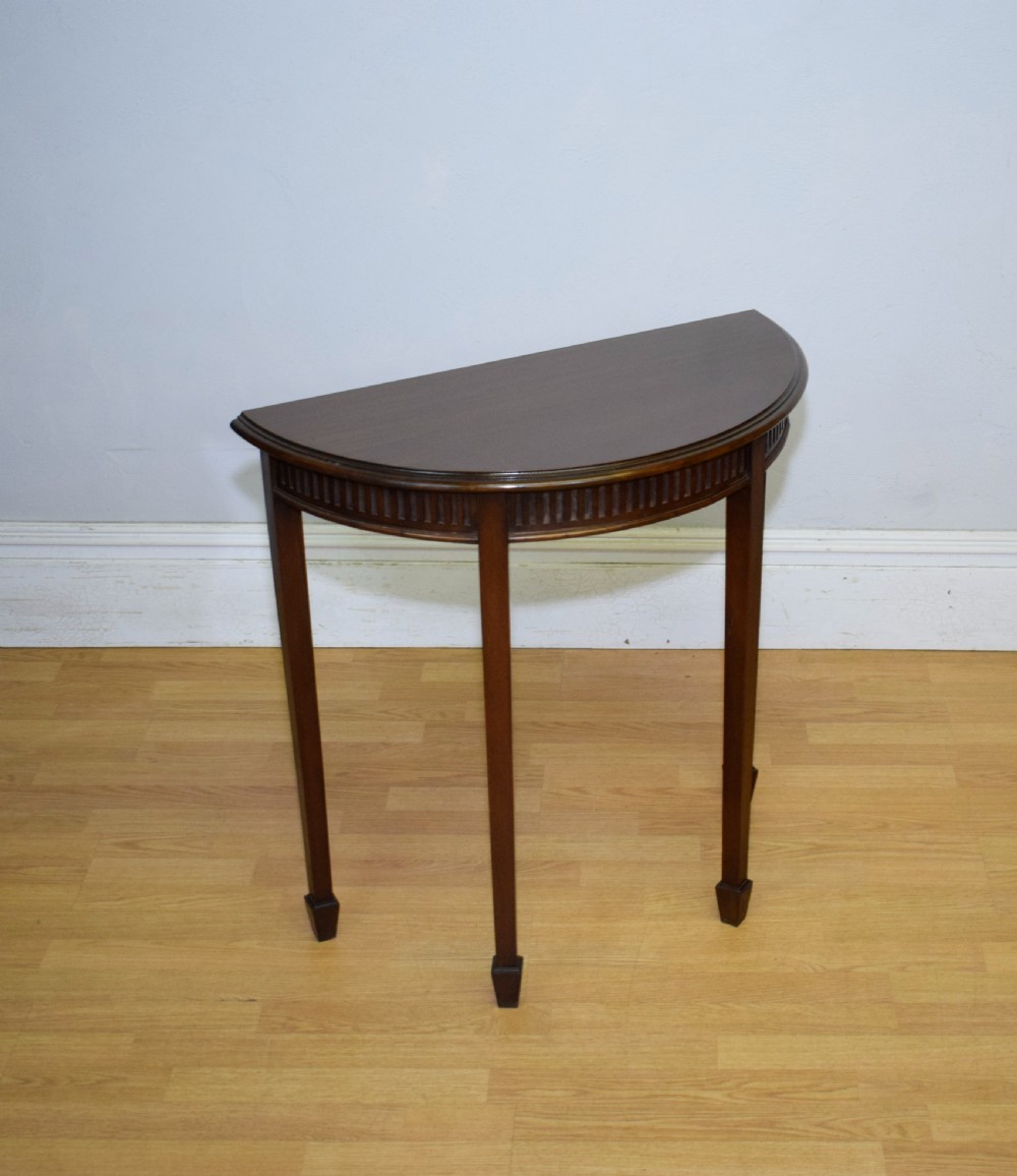 Edwardian Demi-Lune Table View VI