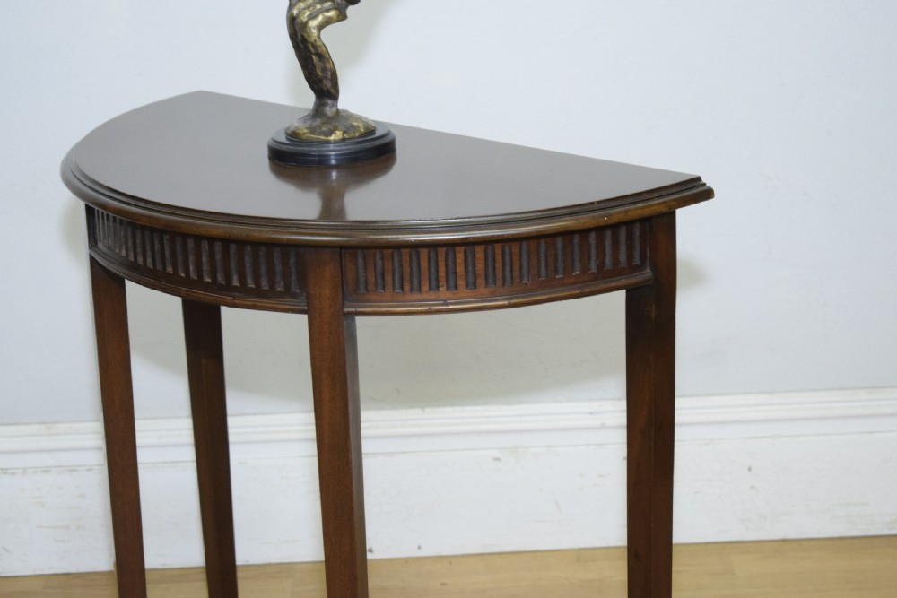 Edwardian Demi-Lune Table View XIII