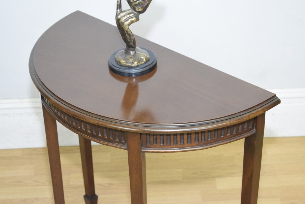 Edwardian Demi-Lune Table View XV