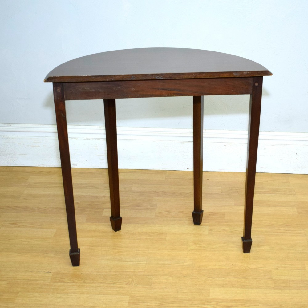 Edwardian Demi-Lune Table View XVI