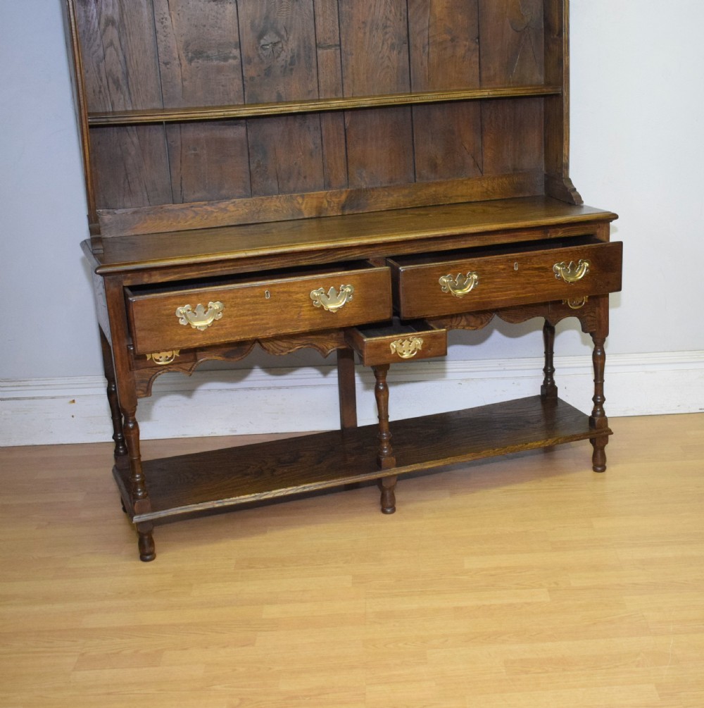 Early 20th Century Oak & Elm Dresser & Rack View XII