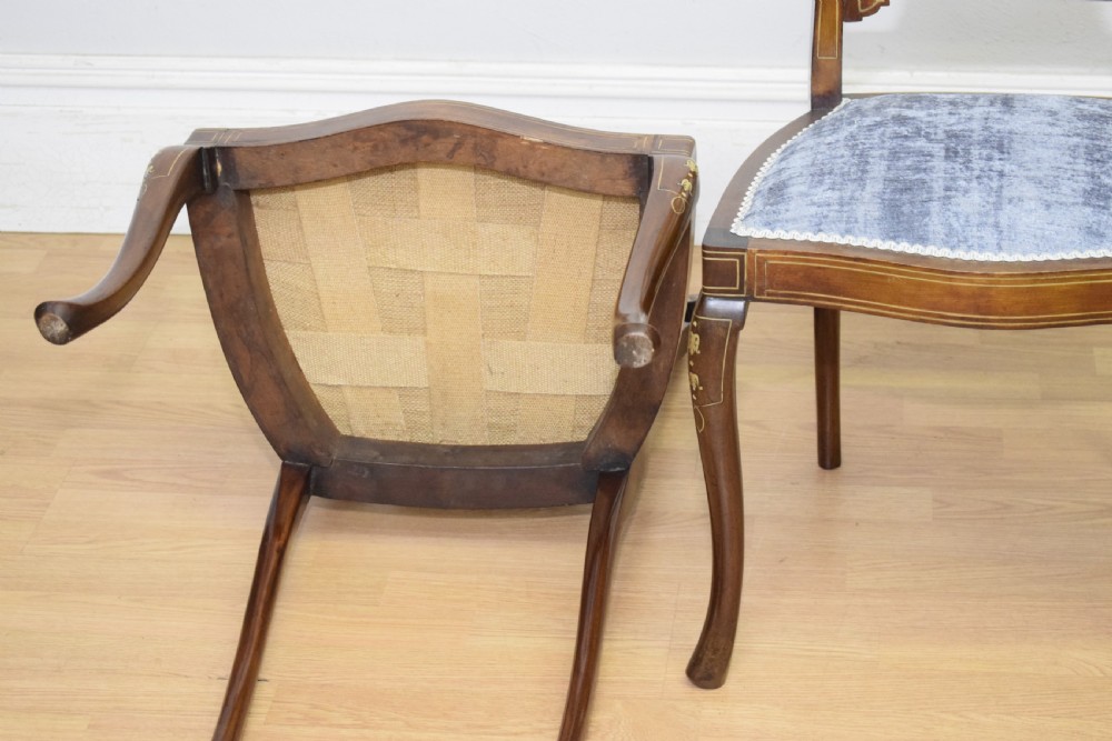 Pair of Victorian Inlaid & Marquetry Side Chairs View XVII