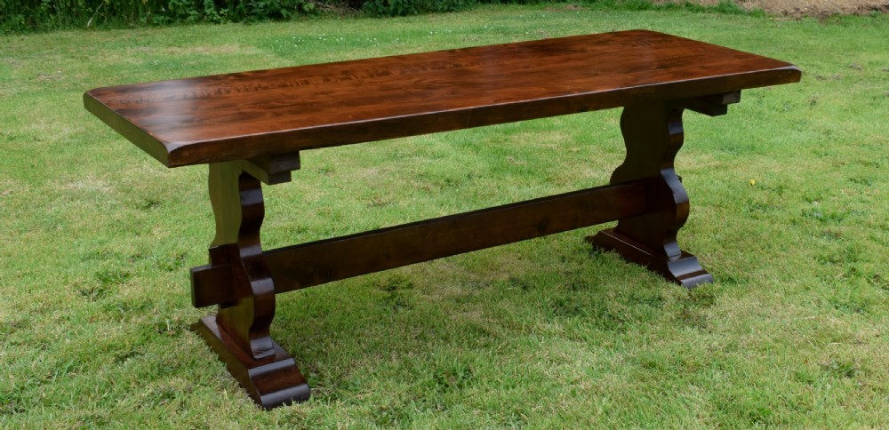Early 20th Century Refectory Dining Table View VIII