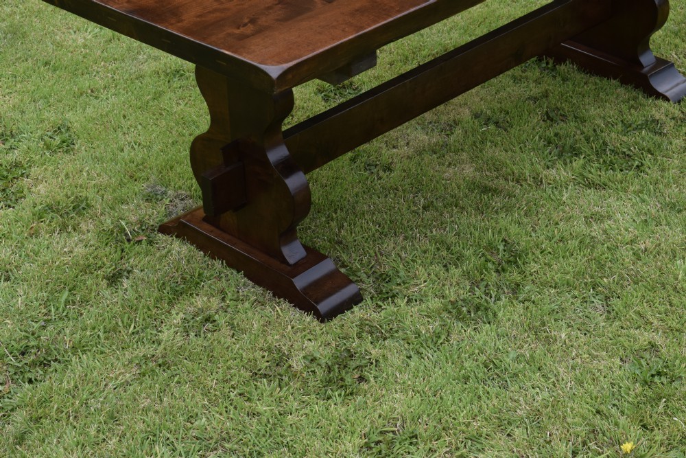 Early 20th Century Refectory Dining Table View XI
