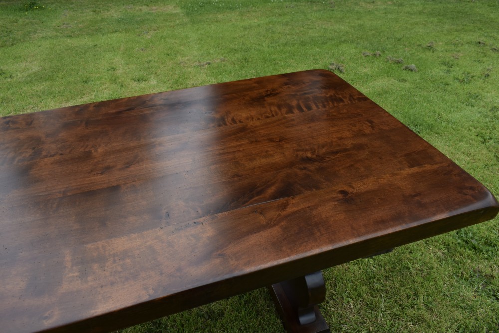 Early 20th Century Refectory Dining Table View XIII