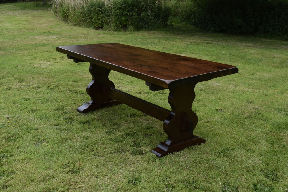 Early 20th Century Refectory Dining Table View XVIII