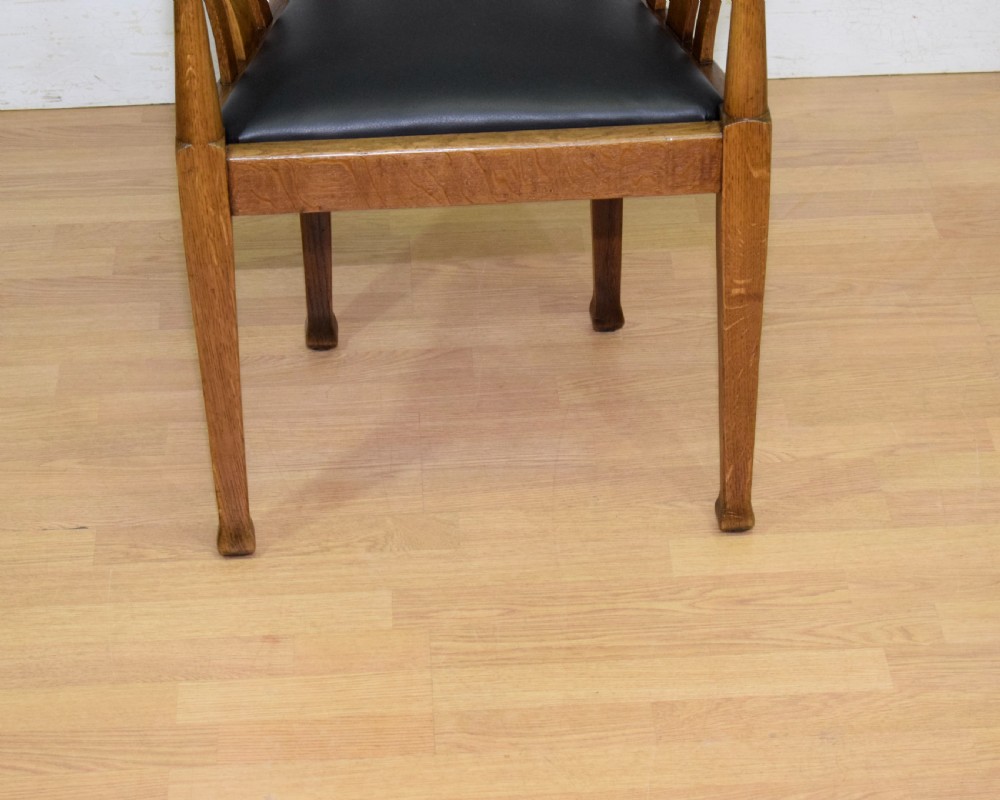 Victorian Oak Desk Chair View II