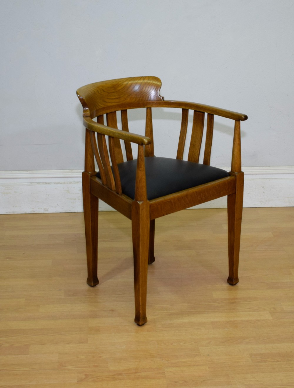 Victorian Oak Desk Chair View V