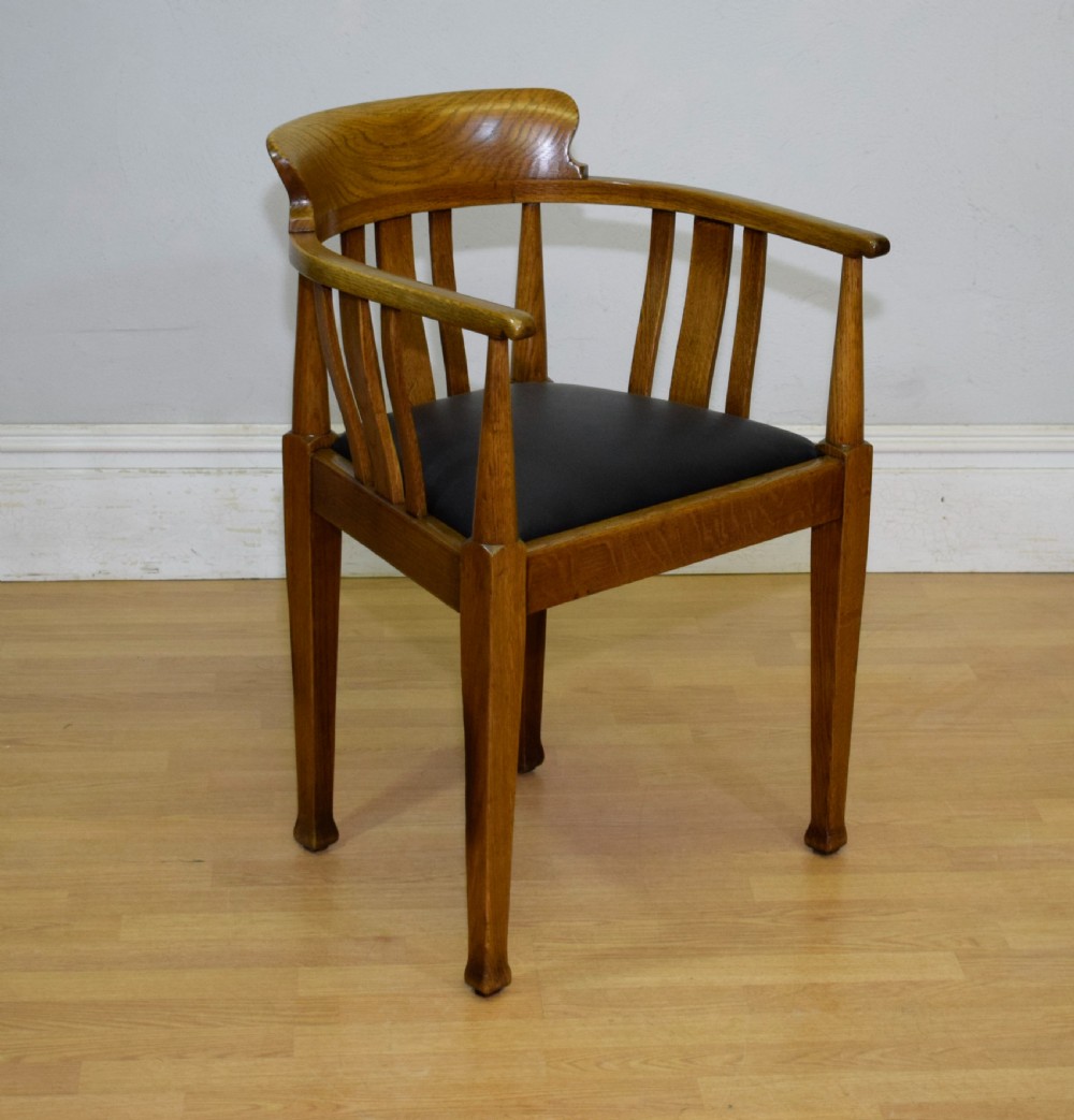 Victorian Oak Desk Chair View VI