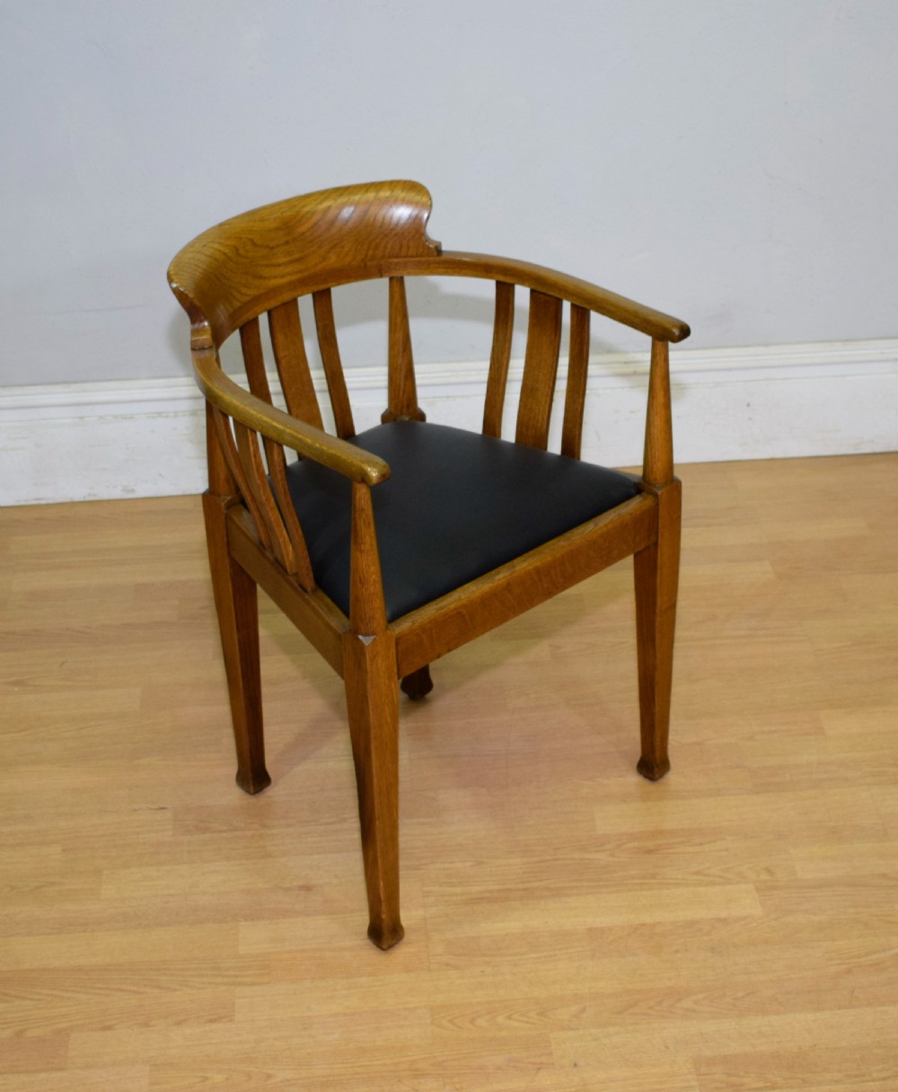 Victorian Oak Desk Chair View VII