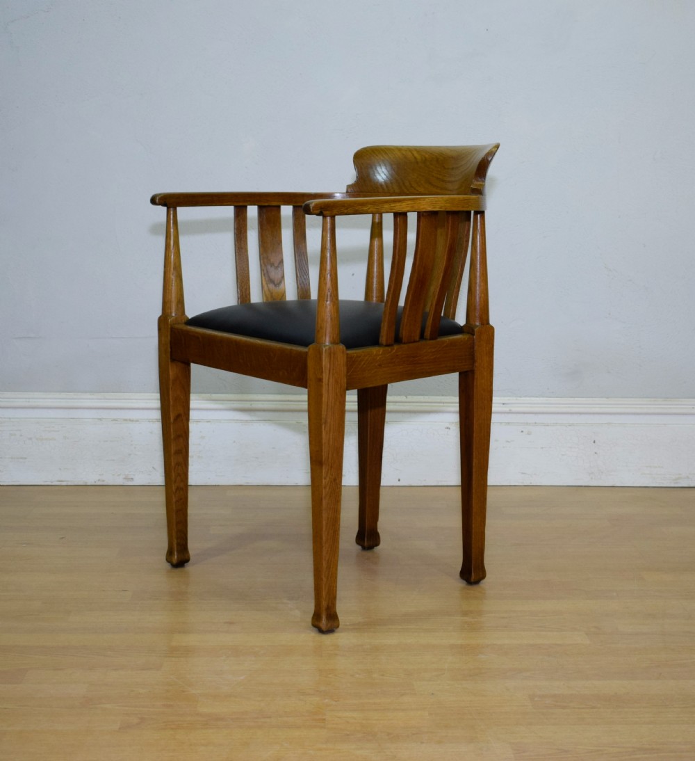 Victorian Oak Desk Chair View X