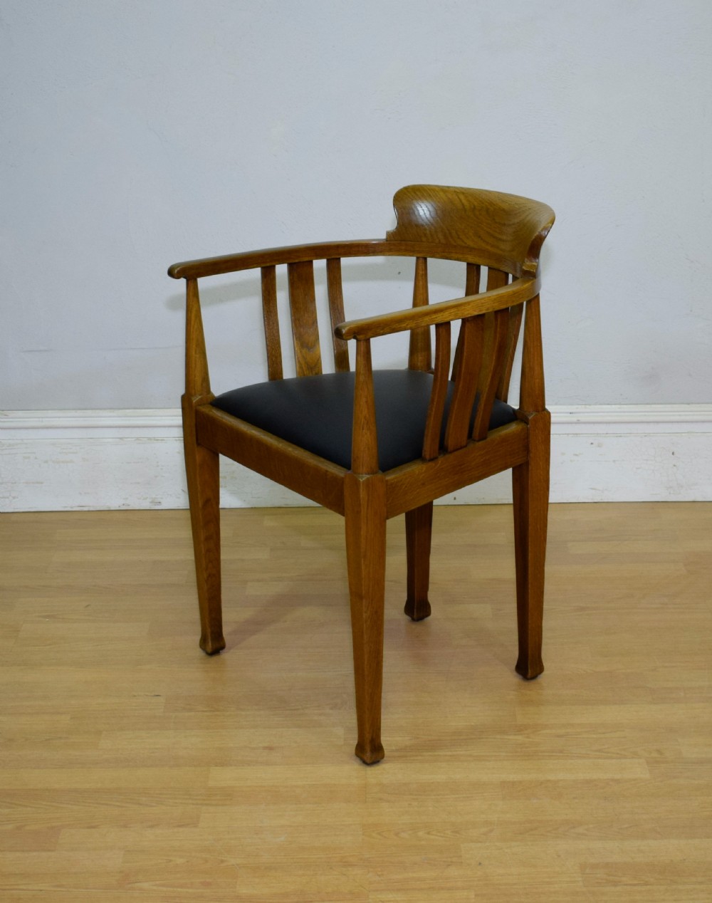 Victorian Oak Desk Chair View XI