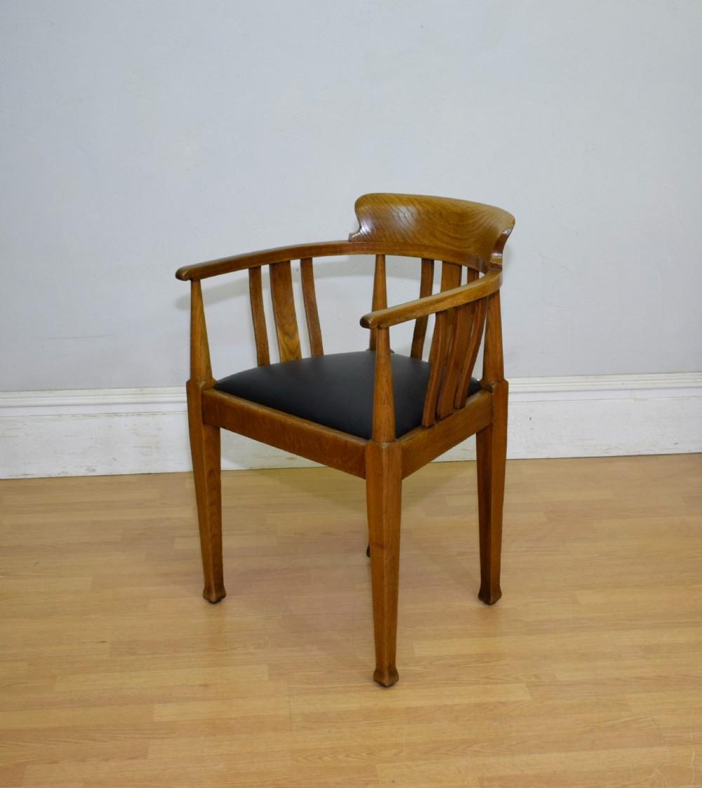 Victorian Oak Desk Chair View XIII