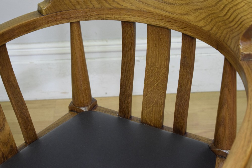 Victorian Oak Desk Chair View XVIII