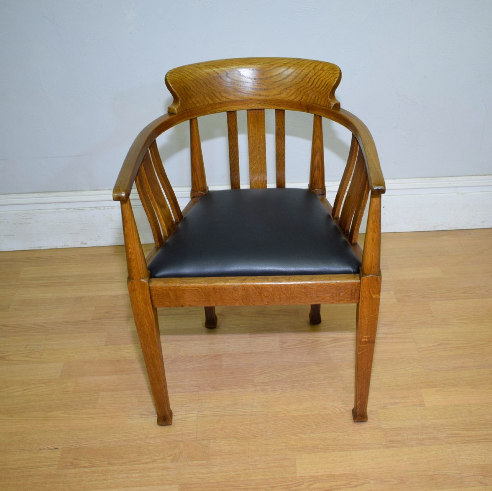 Victorian Oak Desk Chair View XIX