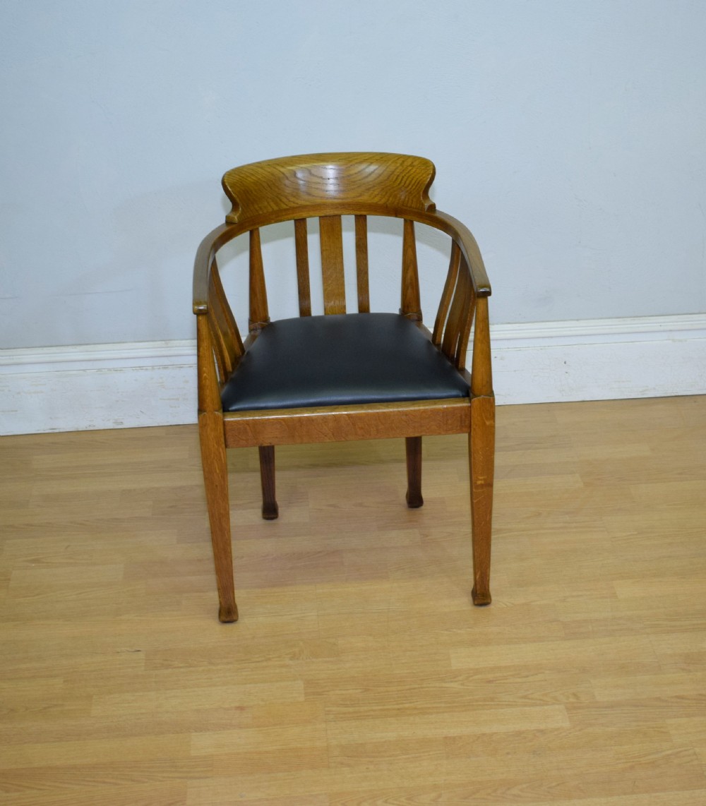 Victorian Oak Desk Chair View XX