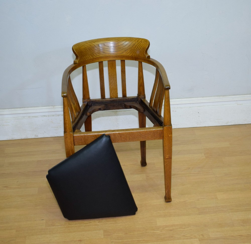 Victorian Oak Desk Chair View XXI