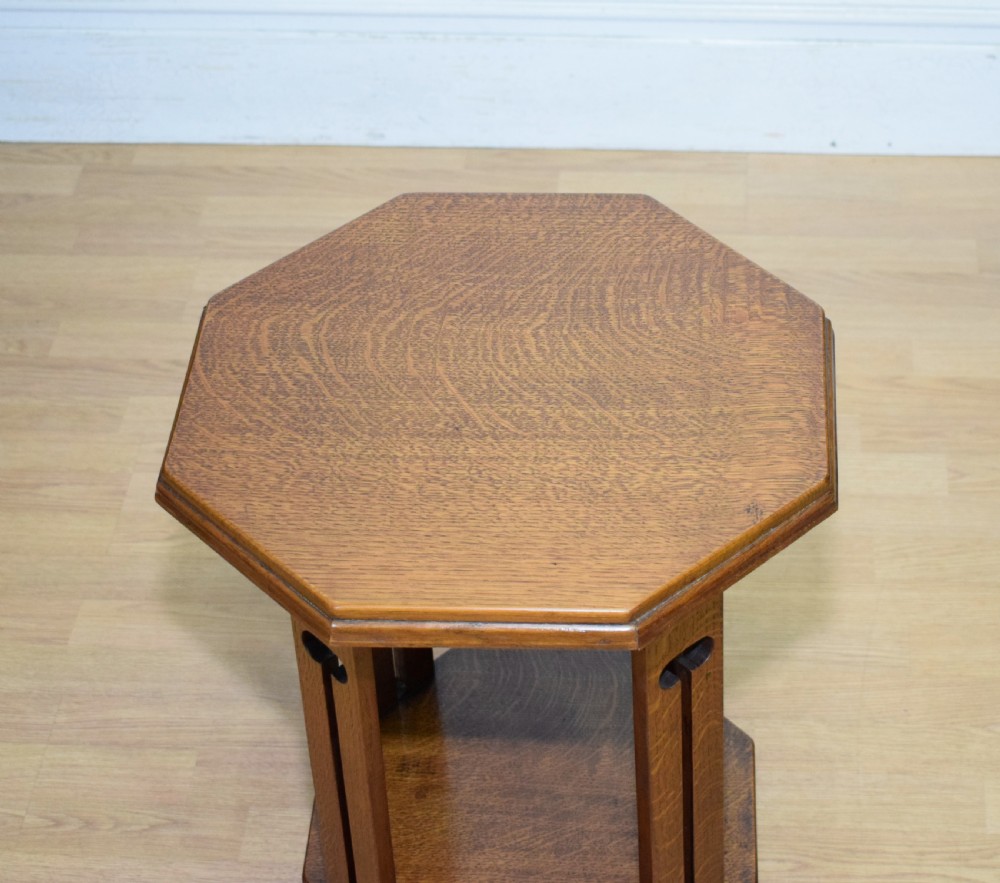 Arts & Crafts Oak Side Table View II