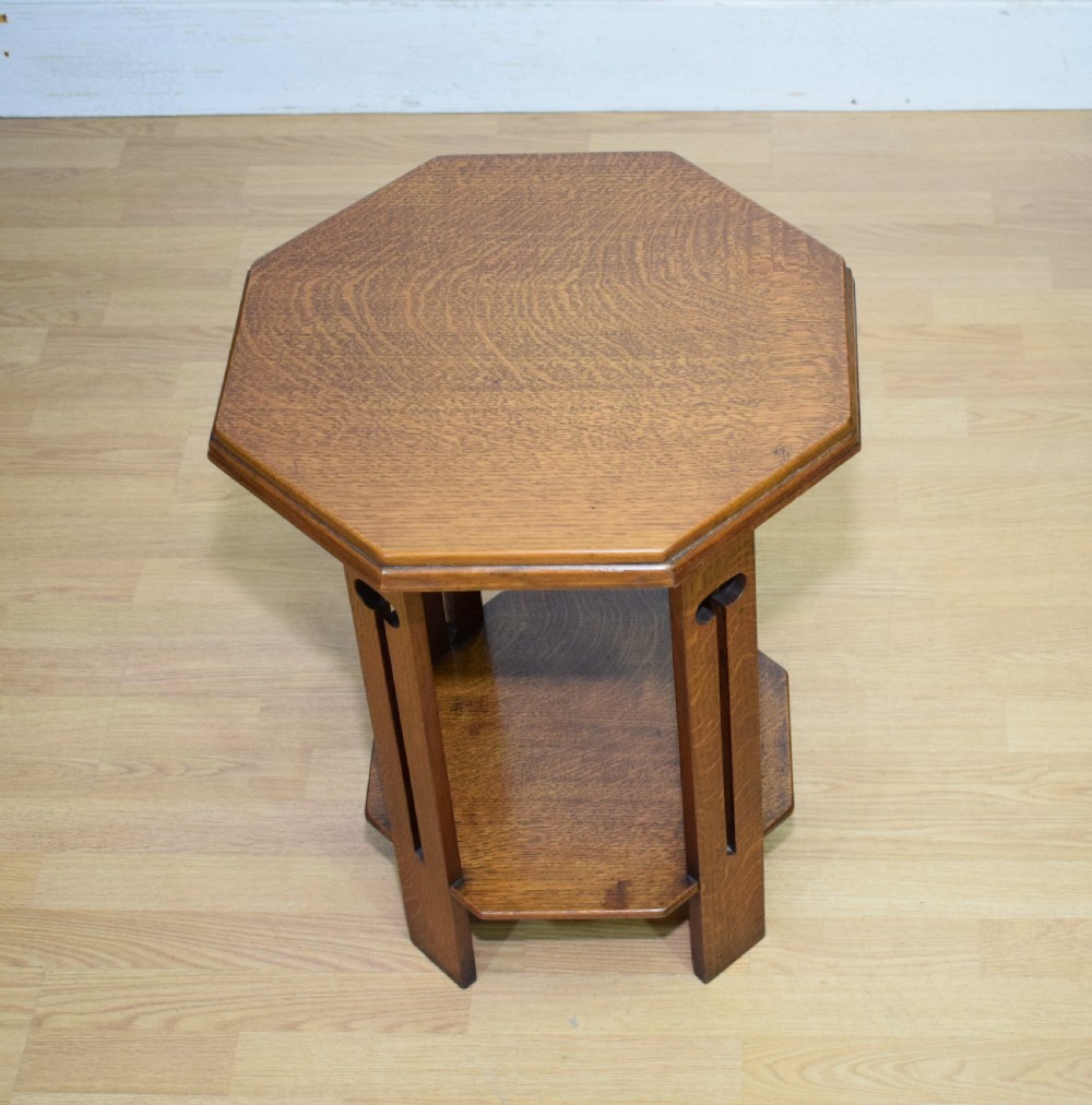 Arts & Crafts Oak Side Table View III