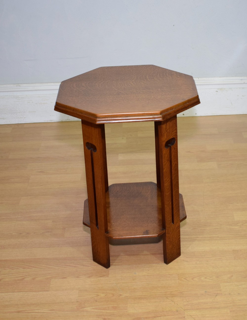 Arts & Crafts Oak Side Table View V