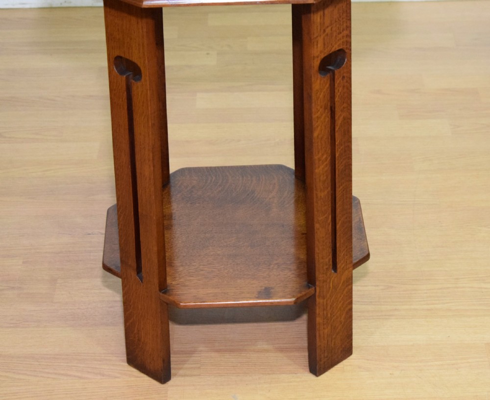 Arts & Crafts Oak Side Table View X