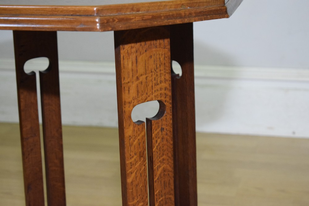 Arts & Crafts Oak Side Table View XIII