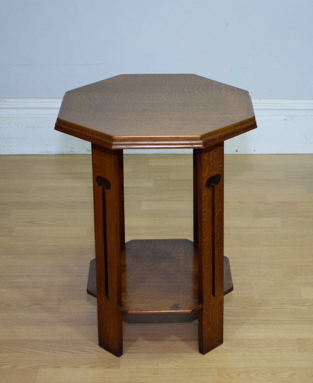 Arts & Crafts Oak Side Table View XVIII