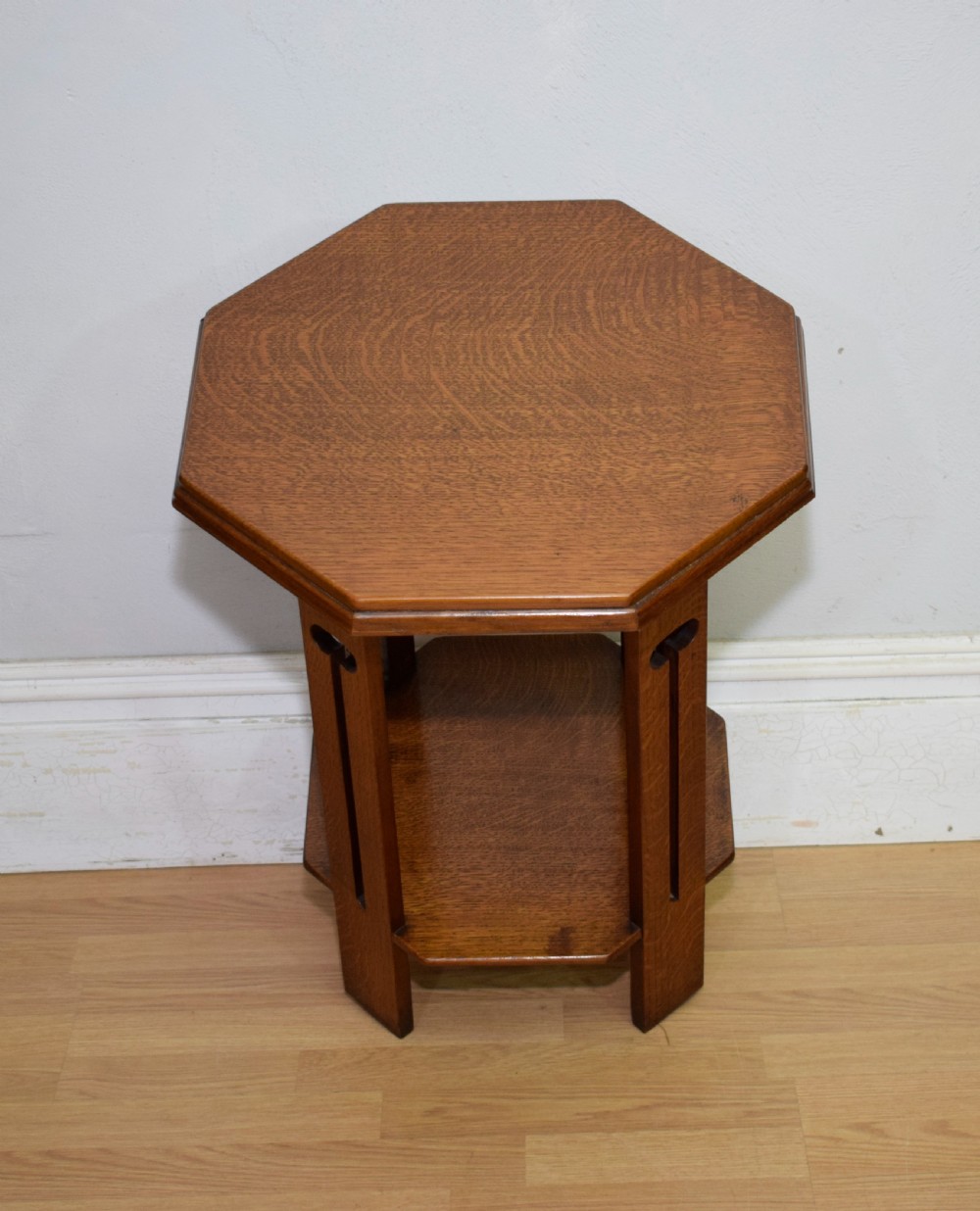 Arts & Crafts Oak Side Table View XIX