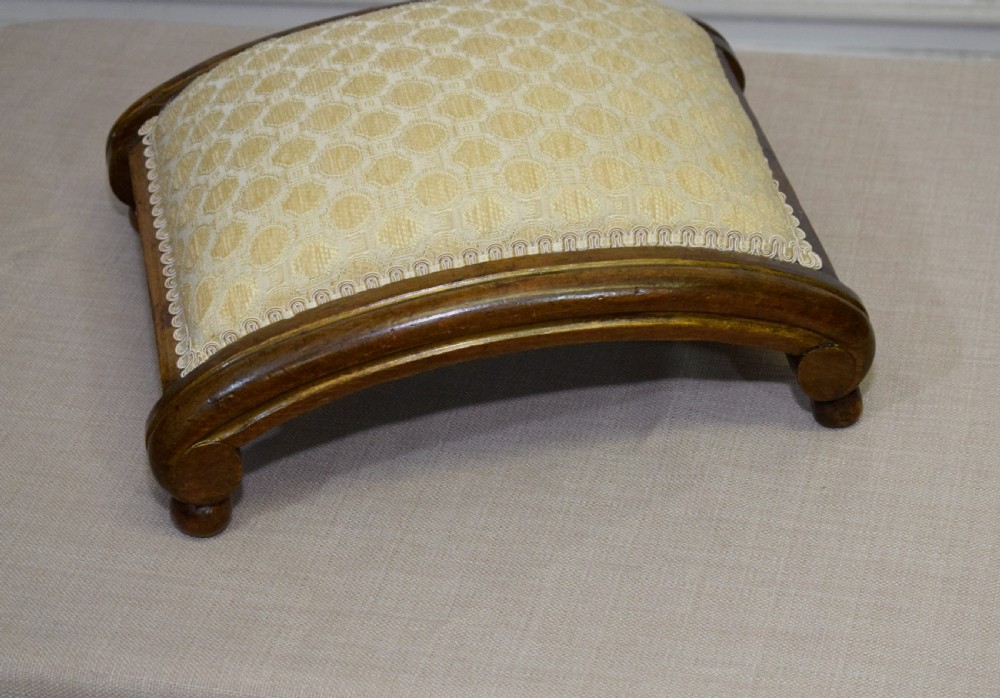 Victorian Walnut Foot Stool View II