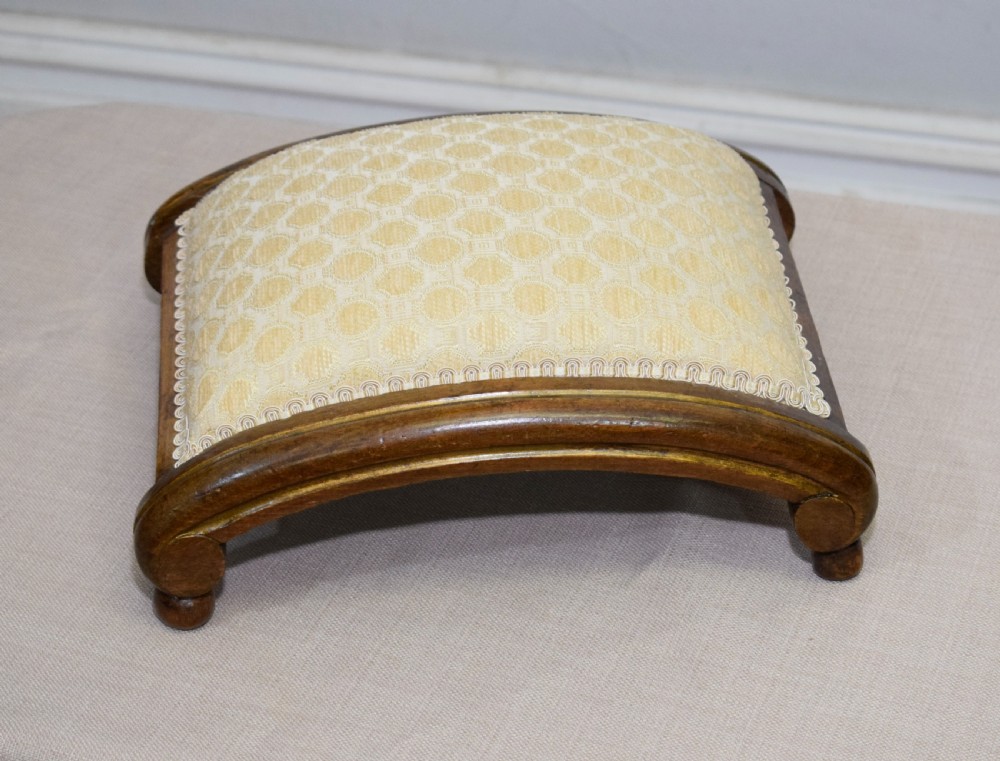 Victorian Walnut Foot Stool View III