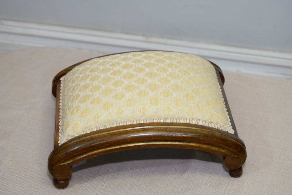 Victorian Walnut Foot Stool View IV