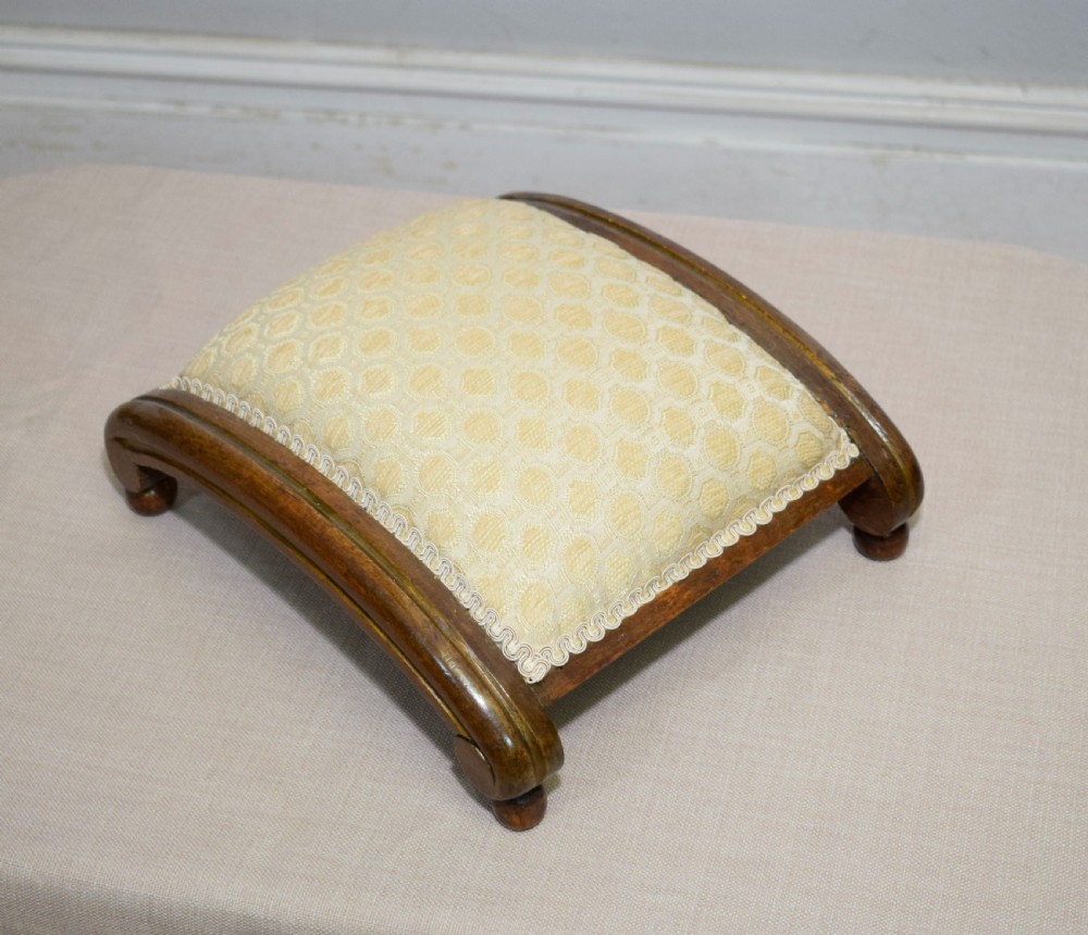 Victorian Walnut Foot Stool View X