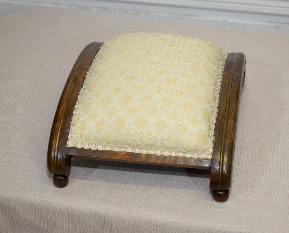 Victorian Walnut Foot Stool View XII