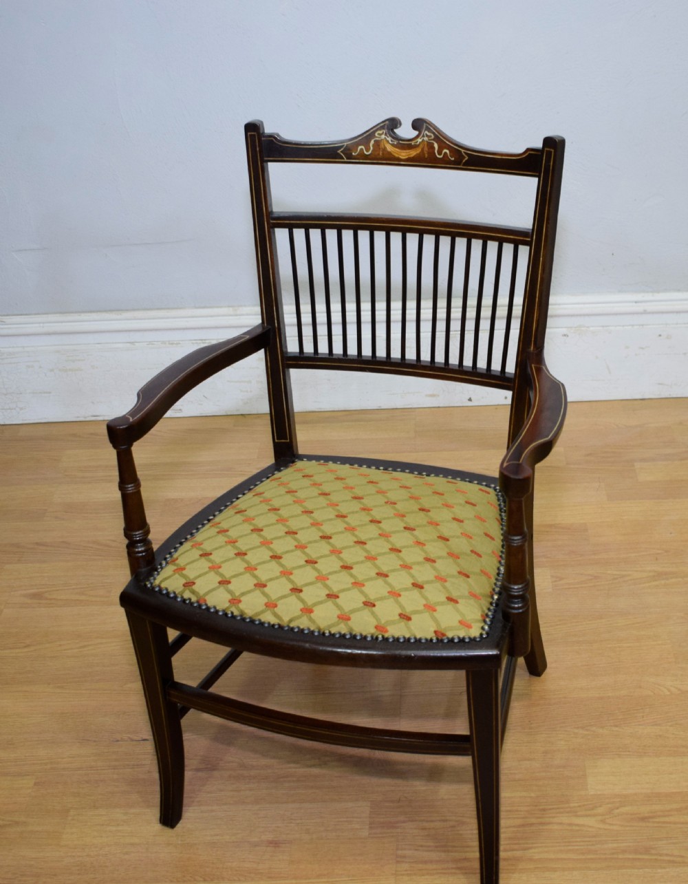 Edwardian Inlaid Armchair View III
