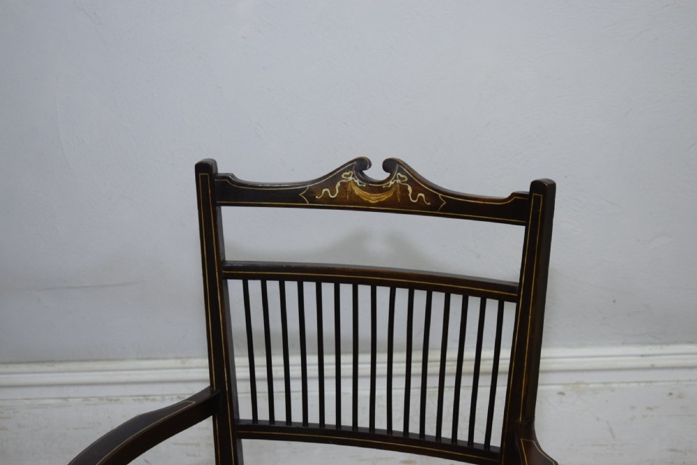 Edwardian Inlaid Armchair View VI