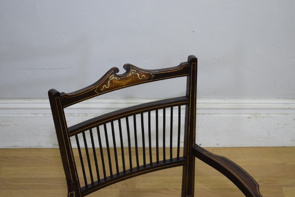 Edwardian Inlaid Armchair View XII
