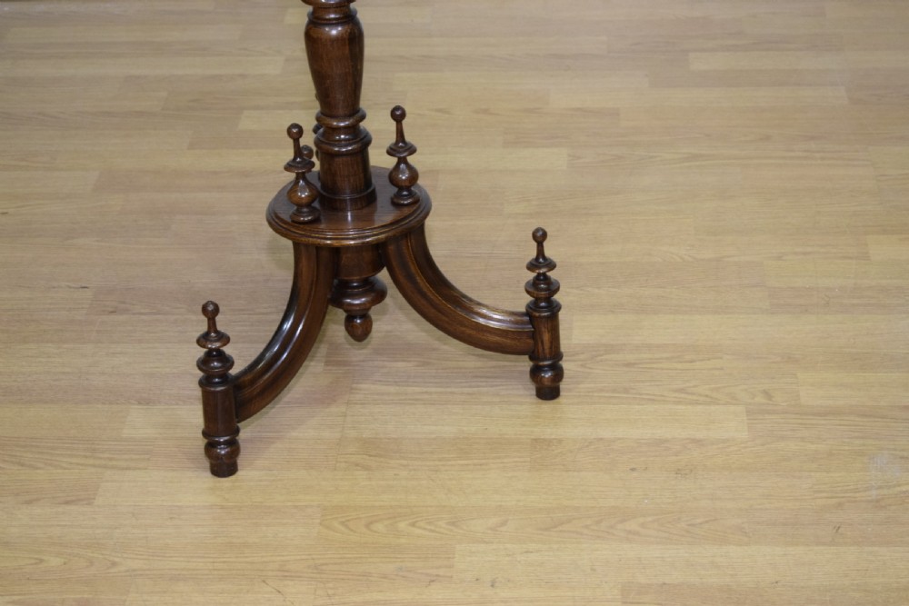 Early 20th Century Oak Tri-Pod Table View IX