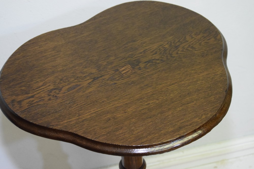 Early 20th Century Oak Tri-Pod Table View XVI