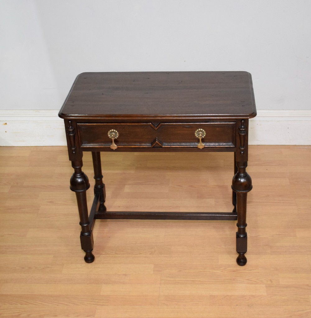 Early 20th Century Oak Jacobean Table View II