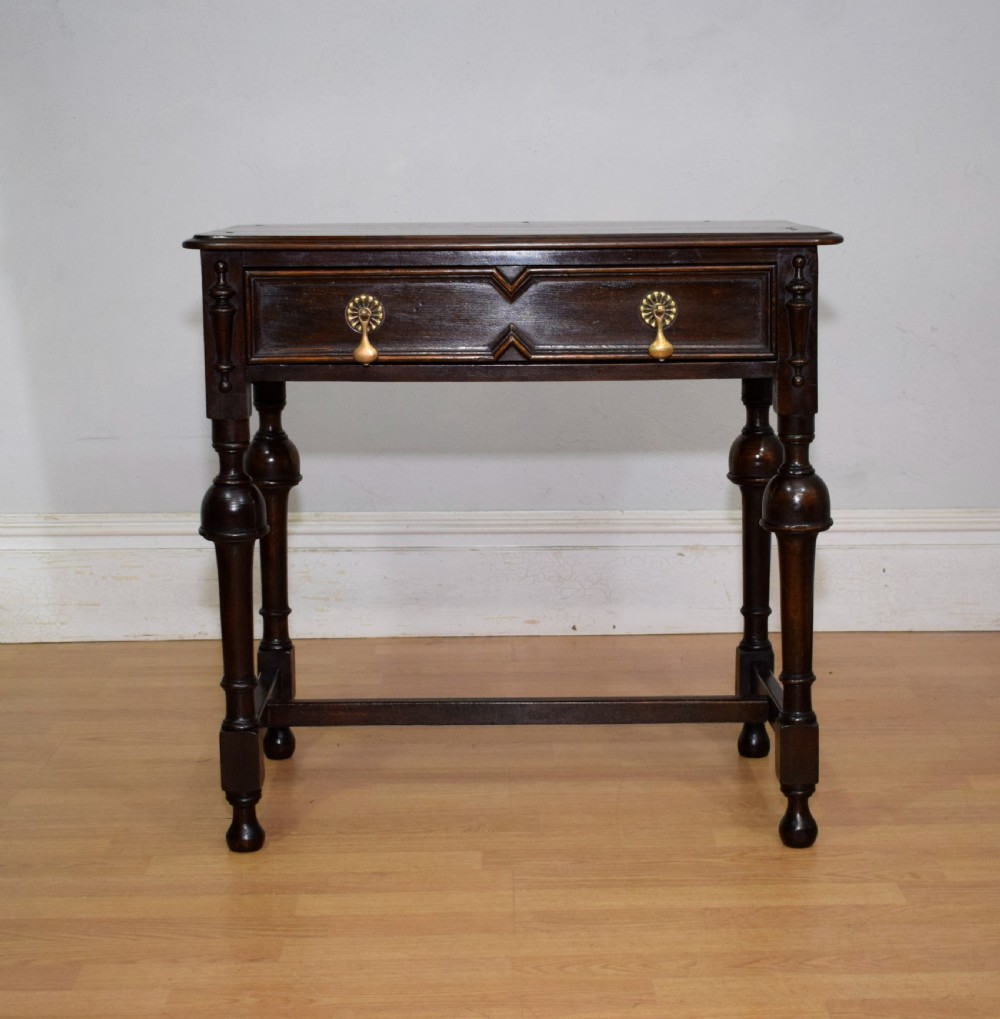 Early 20th Century Oak Jacobean Table View V