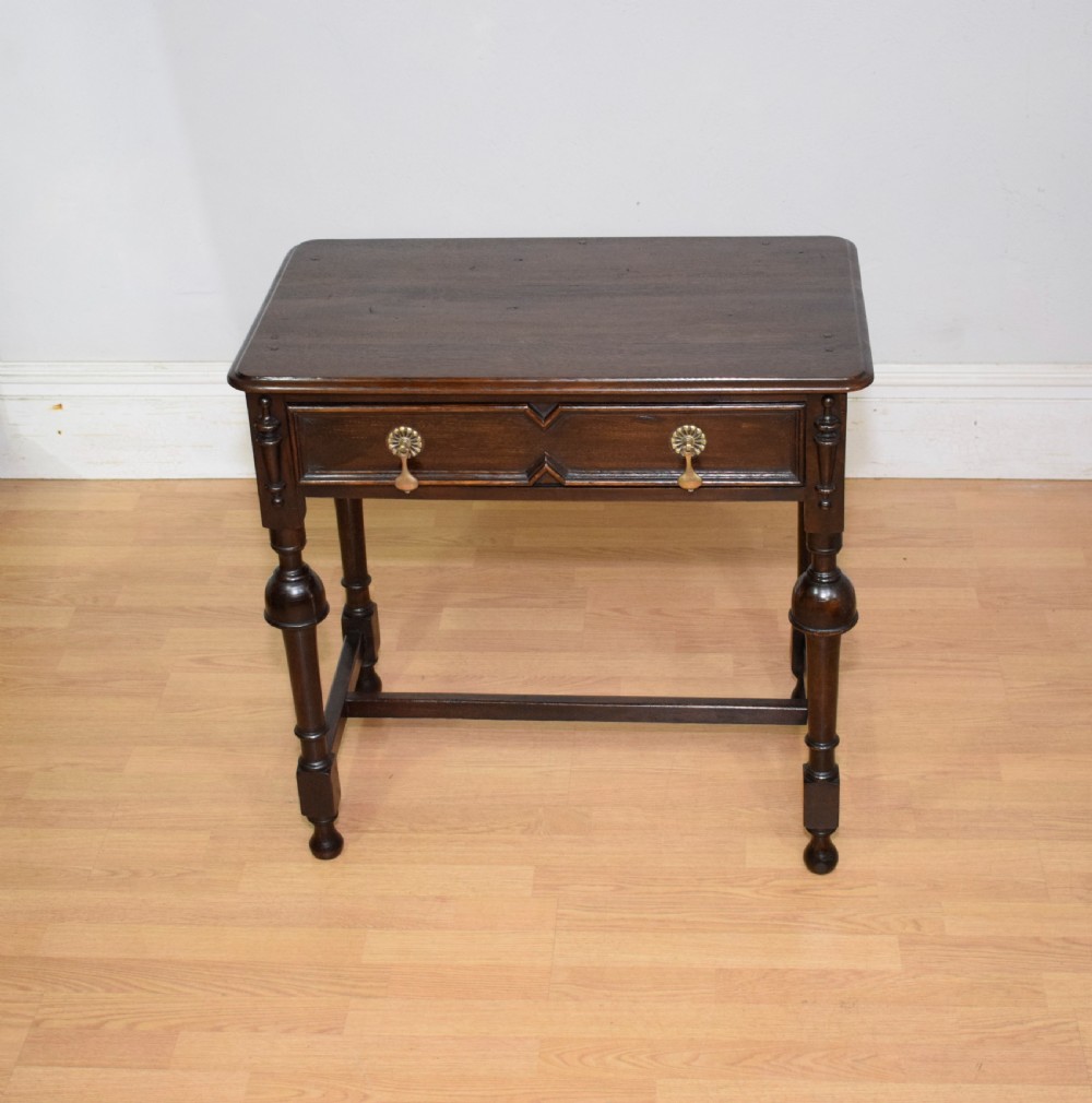 Early 20th Century Oak Jacobean Table View VI