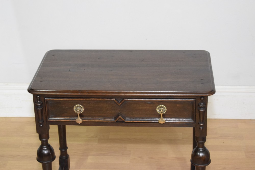 Early 20th Century Oak Jacobean Table View VII