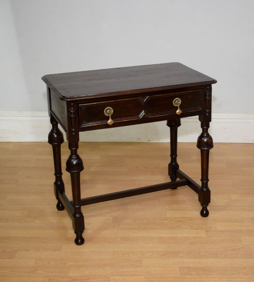 Early 20th Century Oak Jacobean Table View VIII