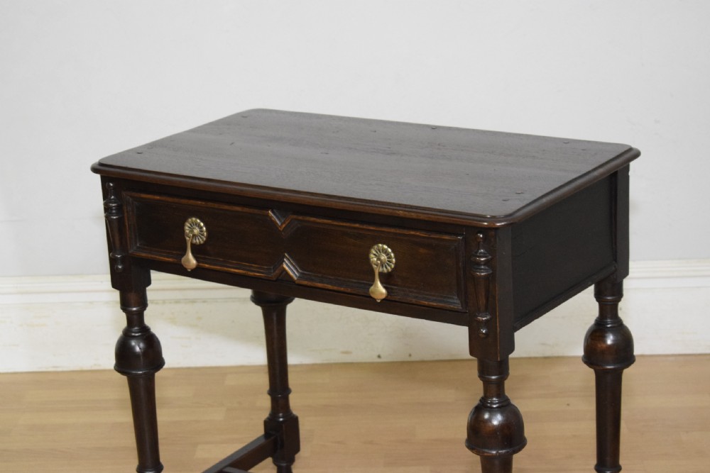Early 20th Century Oak Jacobean Table View IX