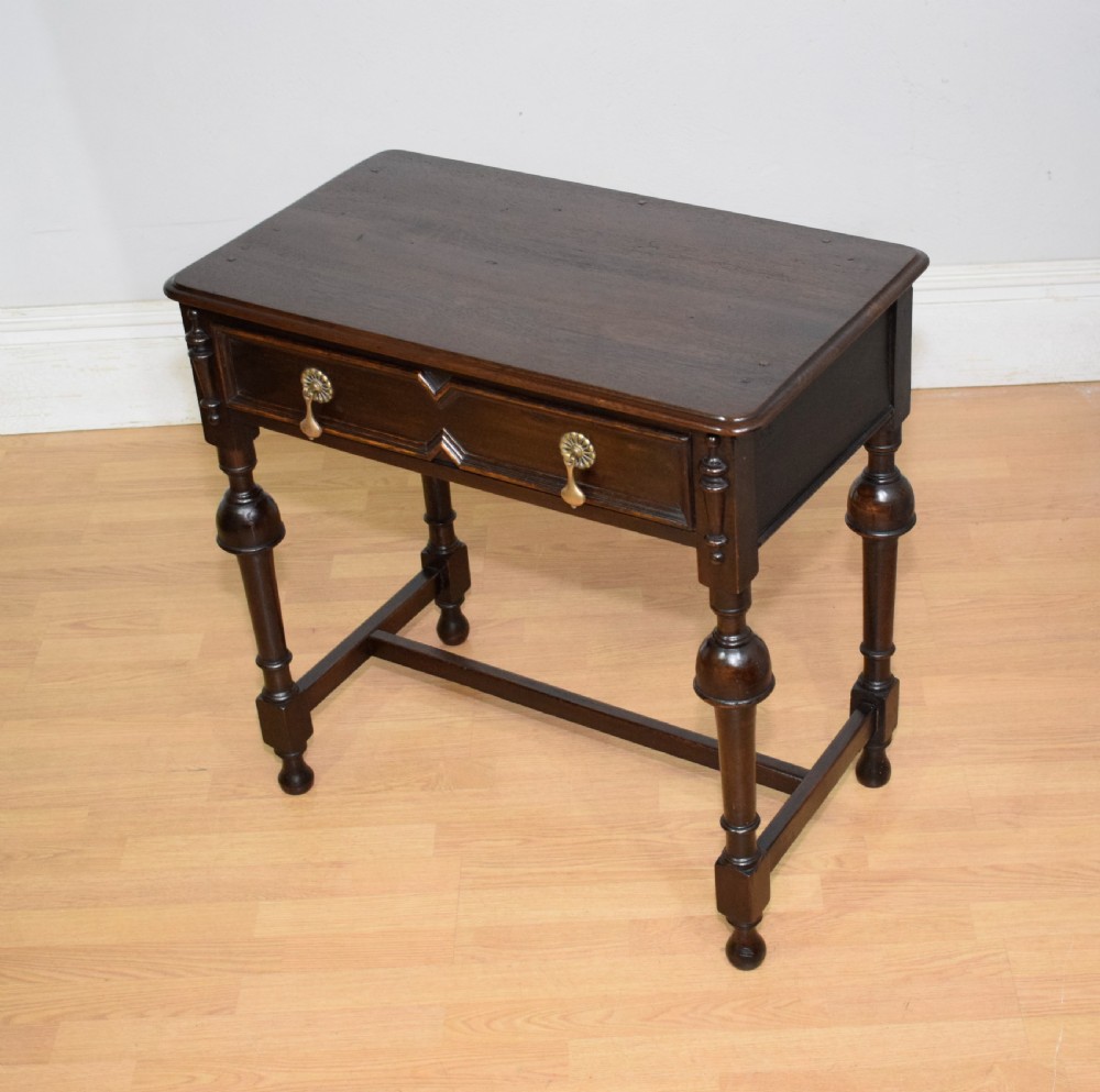 Early 20th Century Oak Jacobean Table View X
