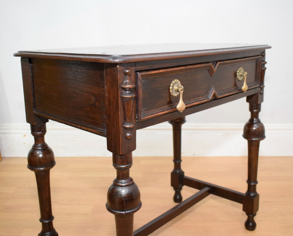 Early 20th Century Oak Jacobean Table View XIII